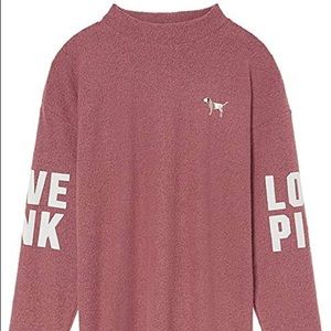 Victoria’s Secret Pink Mock Neck Stadium Pullover!